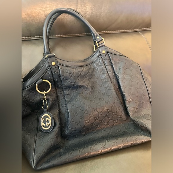 Gucci Sukey Navy Tote bag - Picture 1 of 14